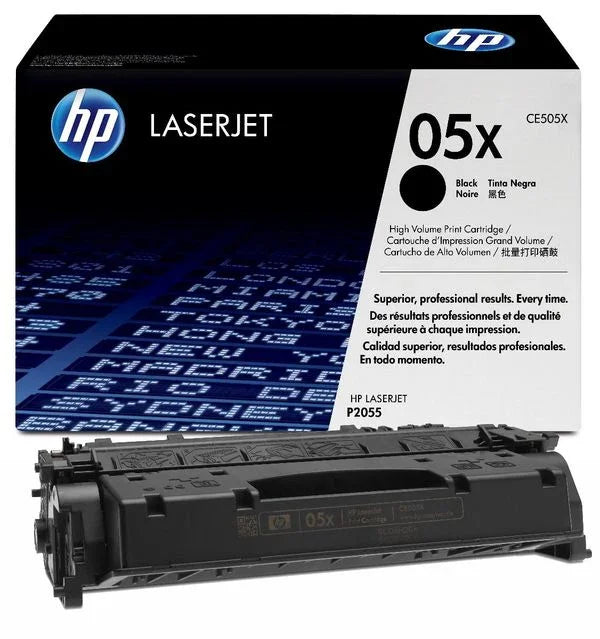 Original HP 05X High Capacity Black Toner Cartridge - (CE505X) - eBuy UAE